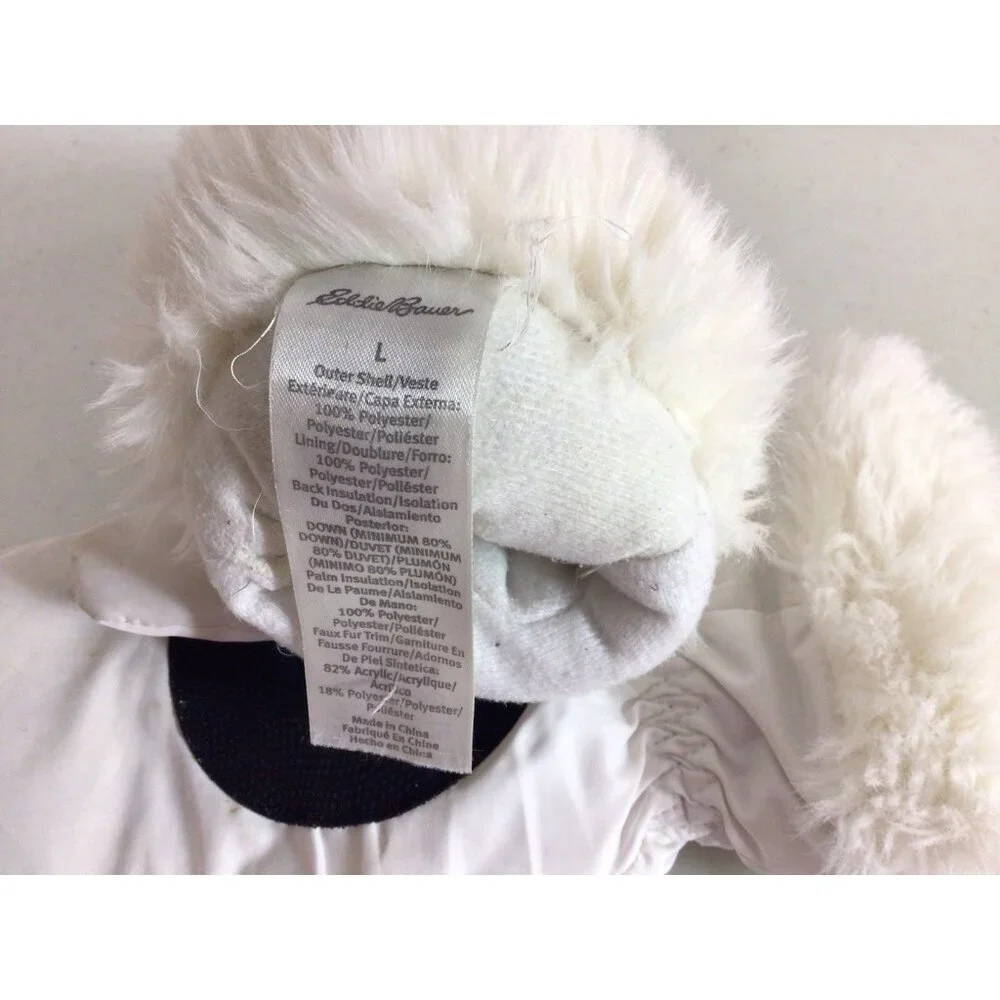 Eddie Bauer Down Puffer Mittens Insulated Womens Large